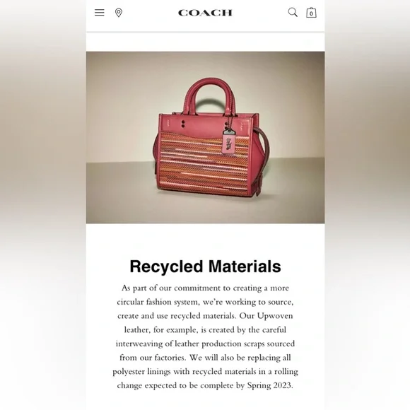 COACH Rogue 25 Upwoven Leather and Smooth Glovetanned Leather in Rouge/Multi - Picture 16 of 17